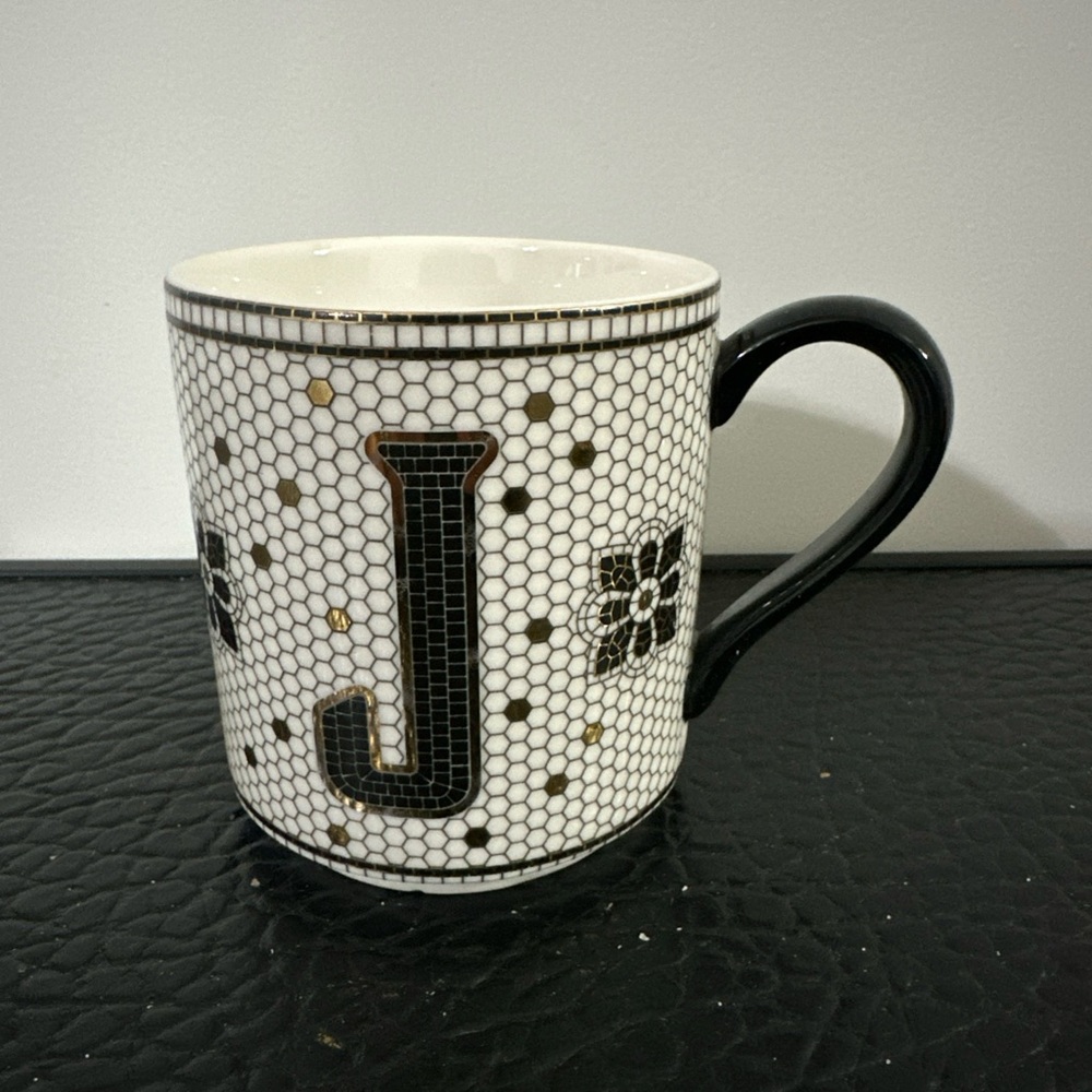 ANTHROPOLOGIE Coffee MUG CUP 12 Oz Pre-Owned